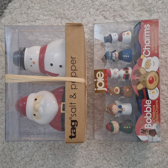 XMAS GIFT LOT : Bobble Charms + Salt & Pepper Shakers - Picture 2 of 8